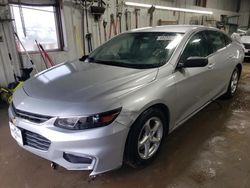 Chevrolet salvage cars for sale: 2016 Chevrolet Malibu LS