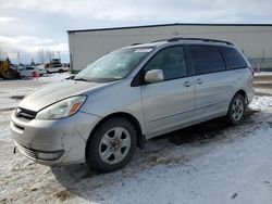 Salvage cars for sale from Copart Rocky View County, AB: 2004 Toyota Sienna CE
