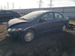 Honda Civic salvage cars for sale: 2010 Honda Civic Hybrid