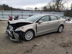 Salvage cars for sale at West Warren, MA auction: 2015 Ford Fusion SE Hybrid
