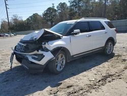 Salvage cars for sale from Copart Savannah, GA: 2017 Ford Explorer Limited
