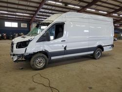 Salvage trucks for sale at East Granby, CT auction: 2015 Ford Transit T-350