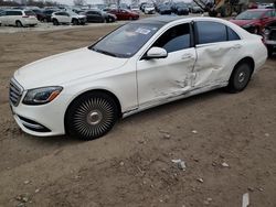 Salvage cars for sale at West Warren, MA auction: 2019 Mercedes-Benz S 450 4matic