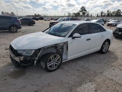 Salvage cars for sale from Copart Houston, TX: 2017 Audi A4 Ultra Premium