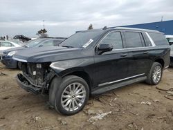 Cadillac Escalade esv Premium Luxury salvage cars for sale: 2021 Cadillac Escalade ESV Premium Luxury