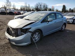 Honda salvage cars for sale: 2012 Honda Civic Hybrid