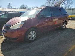 Salvage cars for sale from Copart Wichita, KS: 2004 Toyota Sienna CE