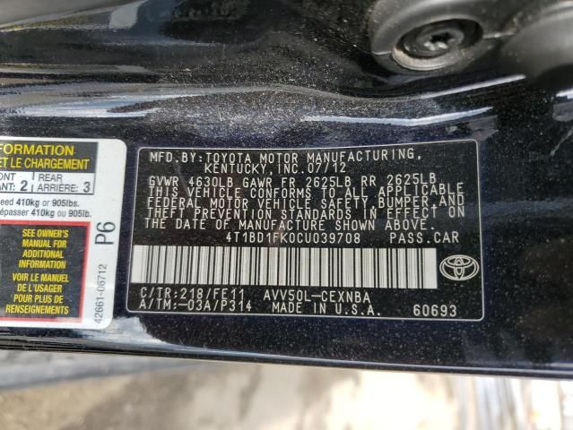 2012 Toyota Camry Hybrid