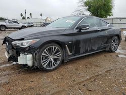 Salvage cars for sale at Mercedes, TX auction: 2017 Infiniti Q60 Premium