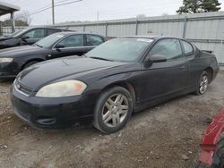 Chevrolet Montecarlo salvage cars for sale: 2007 Chevrolet Monte Carlo LT