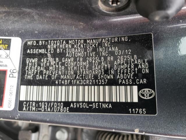 2012 Toyota Camry Base