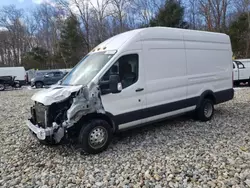 Salvage trucks for sale at West Warren, MA auction: 2020 Ford Transit T-350 HD