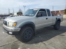 Salvage trucks for sale at Wilmington, CA auction: 2001 Toyota Tacoma Xtracab Prerunner