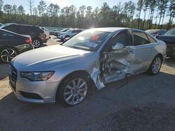 Salvage cars for sale at Harleyville, SC auction: 2013 Audi A6 Premium Plus