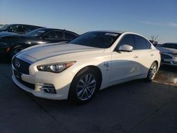 Salvage cars for sale from Copart Grand Prairie, TX: 2016 Infiniti Q50 Base