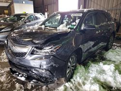 Salvage cars for sale from Copart Windsor, NJ: 2016 Acura MDX Technology