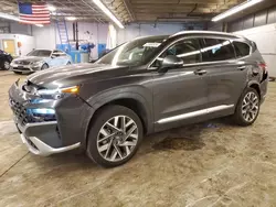 Salvage cars for sale at Dyer, IN auction: 2023 Hyundai Santa FE Calligraphy