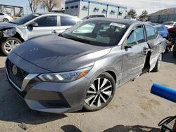 Nissan salvage cars for sale: 2021 Nissan Sentra SV