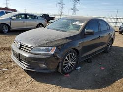 Salvage cars for sale from Copart Elgin, IL: 2016 Volkswagen Jetta Sport