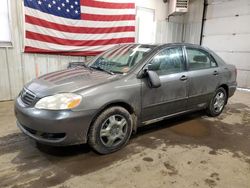 Salvage cars for sale from Copart Lyman, ME: 2008 Toyota Corolla CE