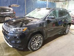 Salvage cars for sale at Woodhaven, MI auction: 2022 Jeep Compass Limited