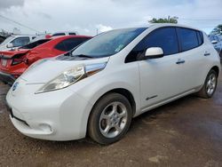 Salvage cars for sale from Copart Kapolei, HI: 2013 Nissan Leaf S