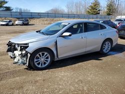 Vehiculos salvage en venta de Copart Davison, MI: 2018 Chevrolet Malibu LT