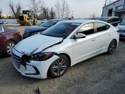 Salvage cars for sale at Cahokia Heights, IL auction: 2018 Hyundai Elantra SEL