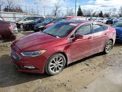 Vehiculos salvage en venta de Copart Lansing, MI: 2017 Ford Fusion SE