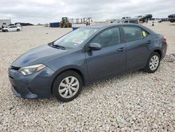 Salvage cars for sale at Temple, TX auction: 2015 Toyota Corolla L