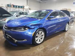 Salvage cars for sale at Elgin, IL auction: 2015 Chrysler 200 Limited