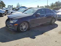 Salvage cars for sale from Copart San Martin, CA: 2014 Mercedes-Benz C 250