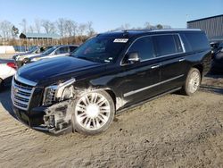 Cadillac salvage cars for sale: 2015 Cadillac Escalade ESV Platinum