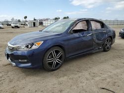 Salvage cars for sale from Copart Bakersfield, CA: 2017 Honda Accord Sport