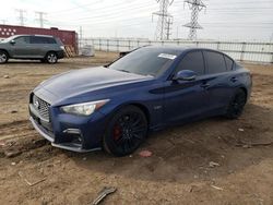 Salvage cars for sale from Copart Elgin, IL: 2018 Infiniti Q50 RED Sport 400