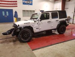 Salvage cars for sale at Angola, NY auction: 2022 Jeep Wrangler Unlimited Sport