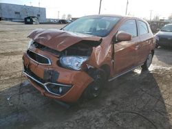 Mitsubishi Mirage salvage cars for sale: 2017 Mitsubishi Mirage ES