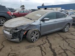 Salvage cars for sale from Copart Woodhaven, MI: 2015 Chrysler 200 Limited