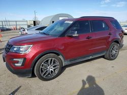 Salvage cars for sale from Copart Wichita, KS: 2017 Ford Explorer Sport