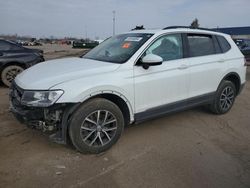 Salvage cars for sale at Woodhaven, MI auction: 2020 Volkswagen Tiguan SE