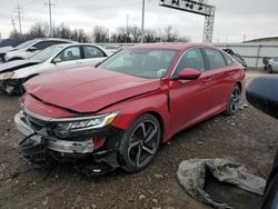 Salvage cars for sale from Copart Columbus, OH: 2018 Honda Accord Sport