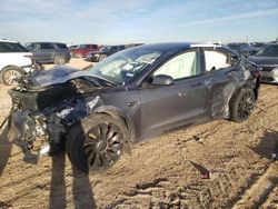 Salvage cars for sale from Copart Amarillo, TX: 2022 Tesla Model 3
