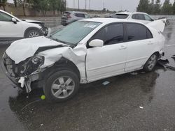 Salvage cars for sale from Copart Rancho Cucamonga, CA: 2004 Toyota Corolla CE