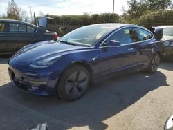 Salvage cars for sale from Copart San Martin, CA: 2019 Tesla Model 3