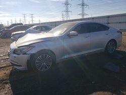 Salvage cars for sale at Elgin, IL auction: 2017 Genesis G80 Base