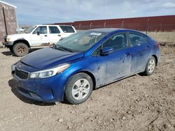 Salvage cars for sale from Copart Rapid City, SD: 2017 KIA Forte LX