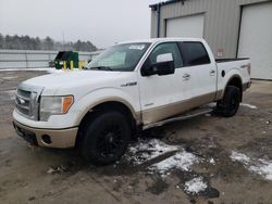 Salvage cars for sale at Windham, ME auction: 2011 Ford F150 Supercrew