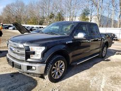 Salvage cars for sale at North Billerica, MA auction: 2016 Ford F150 Supercrew