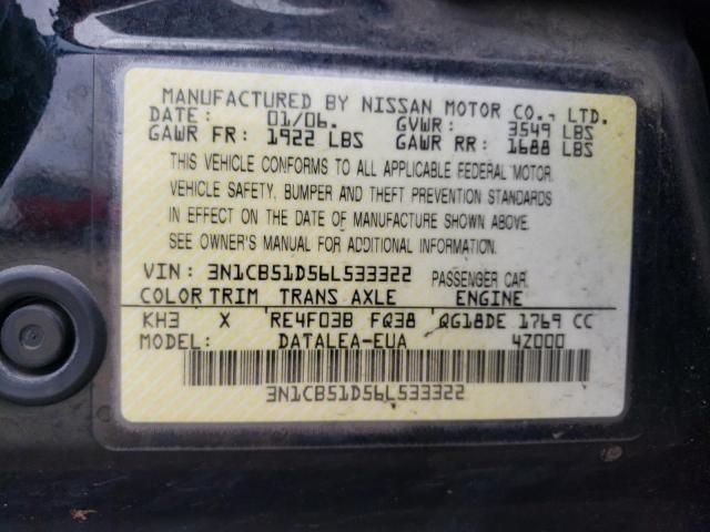 2006 Nissan Sentra 1.8