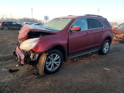 Salvage cars for sale from Copart Woodhaven, MI: 2017 Chevrolet Equinox LT